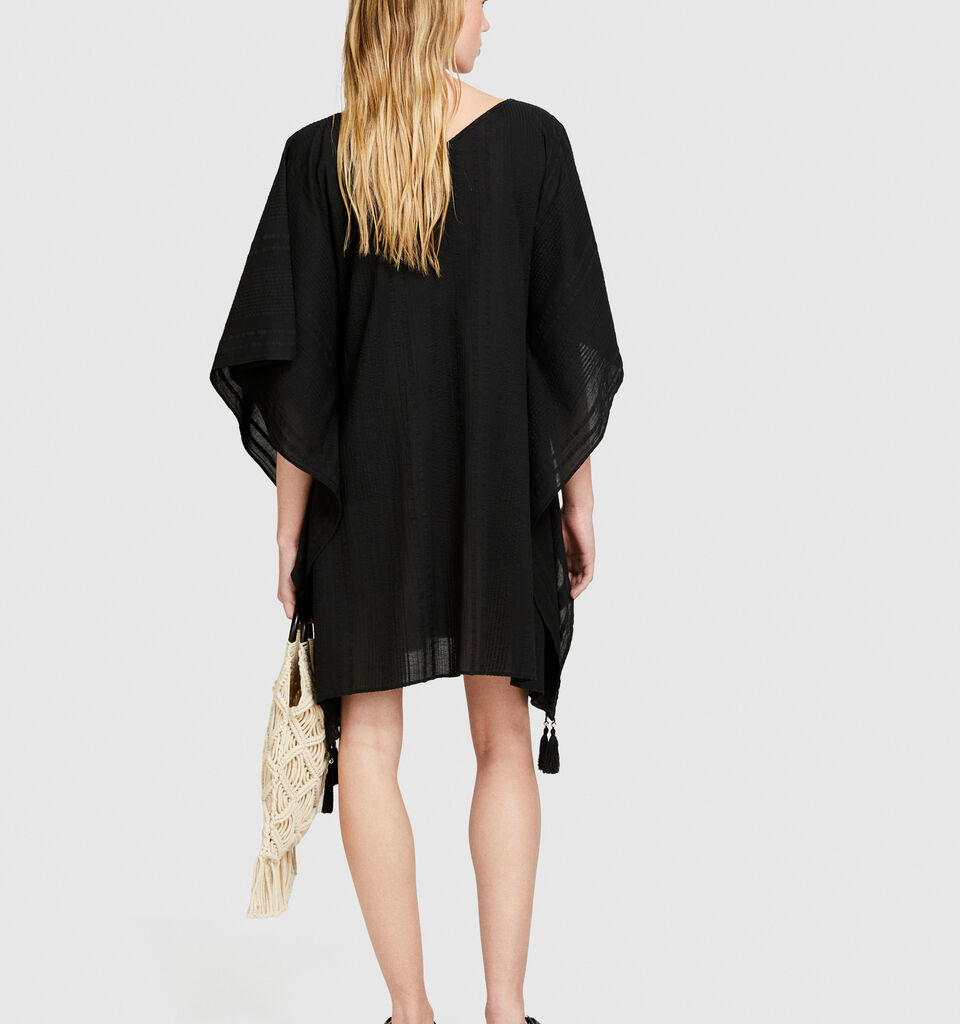 Kaftan with curl - null - Black | Sisley image number 3